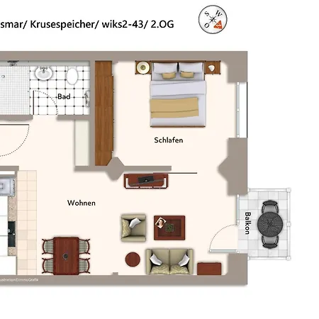 Apartmán Krusespeicher Krusespeicher 2-43